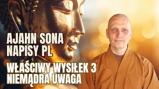 Ajahn Sona - Właściwy Wysiłek (3) Niemądra uwaga [Napisy PL] Bardzo polecam