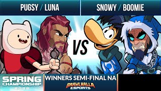 Pugsy \u0026 Luna vs Snowy \u0026 Boomie - Winners Semi-Final - Spring Championship 2022 - NA 2v2