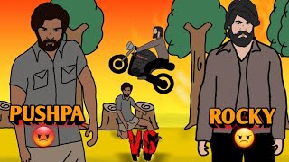 PUSHPA vs ROCKY (KGF) | Allu Arjun | Yash | 2D animated  || NikoLandNB