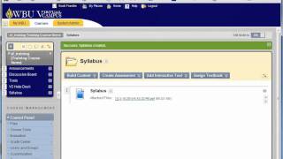 Modifying Menu Items in Blackboard