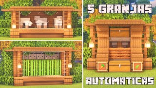 5 Automatic Farms to Start your Survival in Minecraft 1.16 - 1.20.x (TUTORIAL)