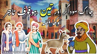 CHALAK SODAGAR AUR 3 BEWAQOOF TAJJAR | قصہ چالاک سوداگر اور بیوقوف تاجروں کا | URDU STORY