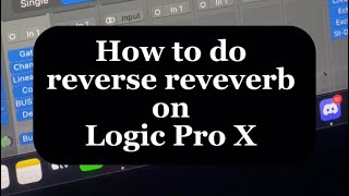 This is how to do reverse reverb on Logic Pro X!!! MIXING SAUCE
