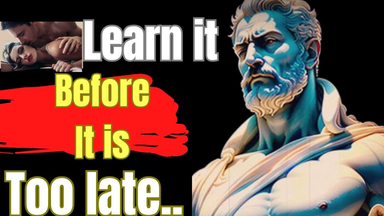 8 Stoic Lessons MEN Learn TOO Late In Life | Stoicism - YouTube