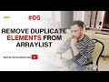 #6 - How to Remove Duplicate Elements from an ArrayList using LinkedHashSet & JDK8 Streams