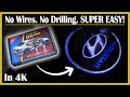 How To Install Wireless Car Door Logo Lights | Step-by-Step DIY Tutorial & Review | In 4K!