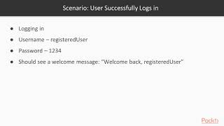 Beginning Selenium WebDriver Testing in Java: Scenario: Logging in | packtpub.com
