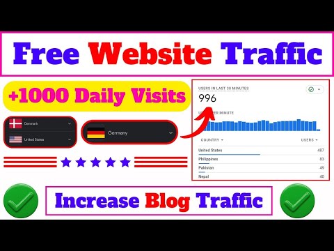 How to Get Free Traffic for Websites || Receive 2000 – 5000 website traffic from US daily