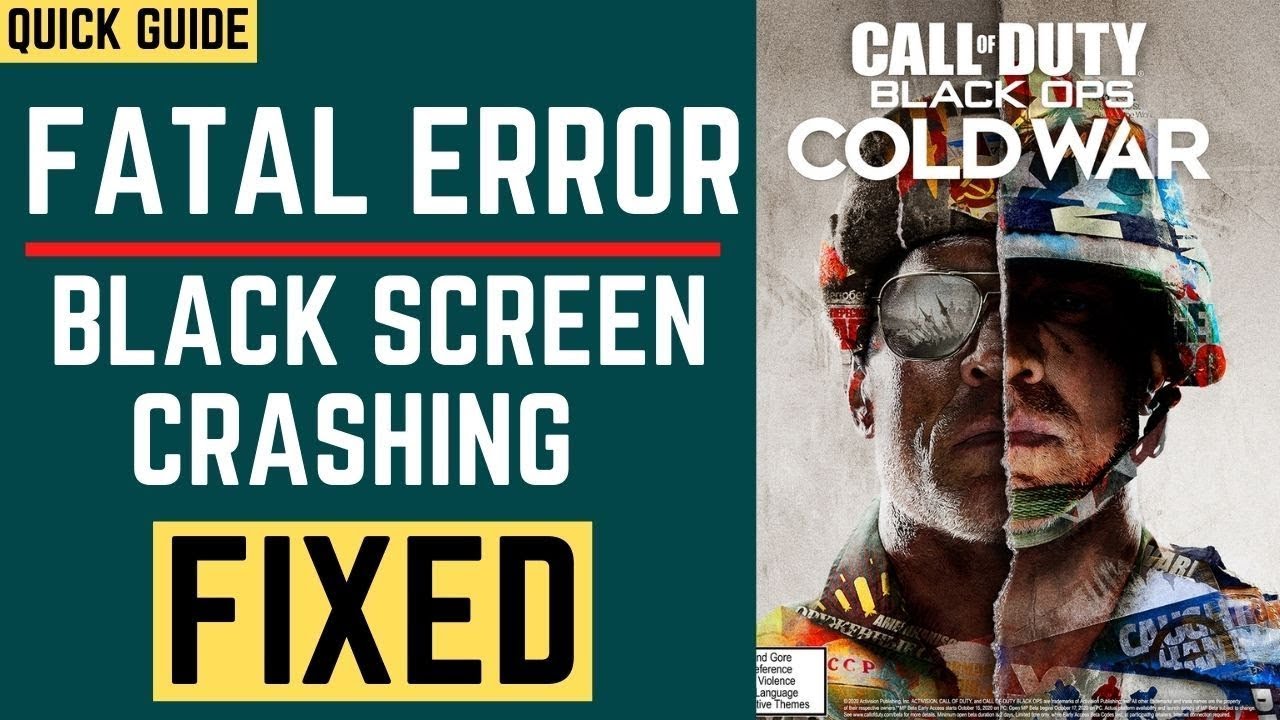 Call Of Duty Cold War: Fix Fatal Error Code - YouTube