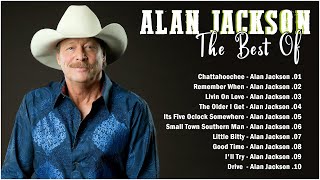 A l a n J a c k s o n Greatest Hits Full Album  - Country Songs Playlist 2023   old Country songs