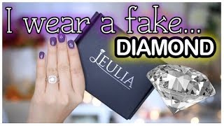 WHY I WEAR A FAKE DIAMOND WEDDING RING! | JEULIA JEWELRY