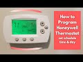 How To Program Honeywell Thermostat - Set Schedule, Date & Time