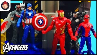 Avengers Superheroes Marvel Captain America Bunker & Civil War Hero vs Hero Faceoff Figures Unboxing