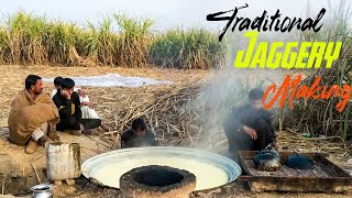 Traditional Jaggery making | Organic brown sugar processing | Gurr making!