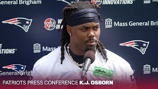 K.J. Osborn: "We've got a lot of playmakers." | New England Patriots Press Conference