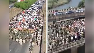 Maharashtra-Karnataka border row: MVA leaders and others protest near Belagavi; Section 144 imposed