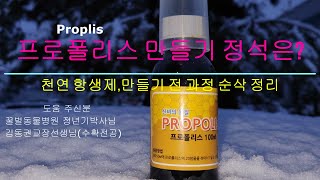 프로폴리스 만들기 정석은?  나름대로 만들지 마세요. 전 과정 순삭 정리.