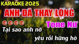 Anh Đã Thay Lòng Karaoke Tone Nữ Karaoke Hoàng Giang 62