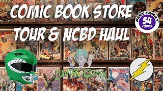 Comic Book Shop Tour + BIG NCBD Haul | Berkfamily54comics