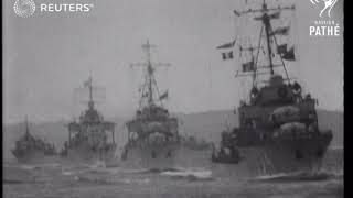 French Navy conducts battle exercises in the Atlantic (1939)