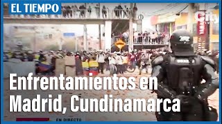 Fuertes enfrentamientos en Madrid, Cundinamarca | El Tiempo