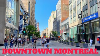 Before - and - After Lockdown in Downtown Montreal (Rue Ste.-Catherine) June 2020