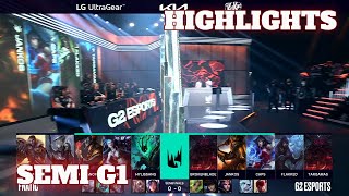 FNC vs G2 - Game 1 Highlights | Semi Finals LEC 2022 Spring Playoffs | Fnatic vs G2 Esports G1