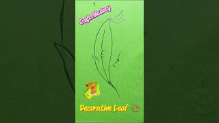 Getting Bored😴! Draw with me Easy #Leaf🍃Art's #Fun #shorts #howto #draw #drawing #art #youtubeshorts