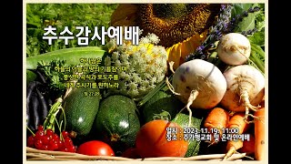 주가행교회 2023.11.19.  주일예배 (추수감사주일)