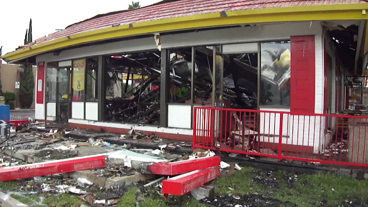 Fire @ McDonalds Aftermath - YouTube