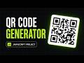Modern QR Code Generator UI with HTML CSS JS | Complete Tutorial