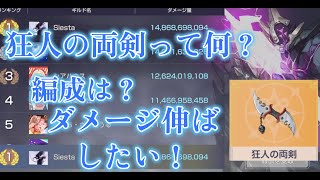 [エバソ] ダメージ伸びる事間違いなし！？ 狂人の両剣編成