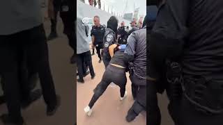 Ben-Gvir waves Israeli flag over handcuffed Gaza-aid flotilla activists in Isdud Port