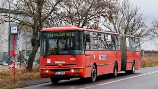 Jízda autobusem Karosa B961E.1970 ze zastávky Černý most - Sychrov na lince 354