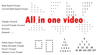 Python Code for Right-Angled Triangle, Diamond, Pascal’s Triangle & More Pattern Printing