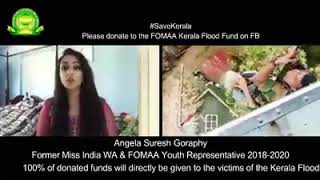 FOMAA 2018 - 2020 Kerala Flood Relief Campaign