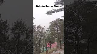 Shimla 23/12/2024  SnowFall Shuru Hogyi h bhaio ❤️❄️ #shimla #snowfall