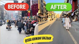 Qissa Khwani Bazaar 4K Walking Tour Before And After Renovation 4K Ultra HD/60fps