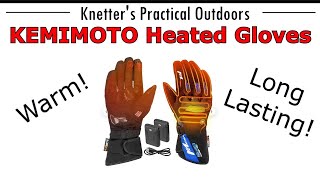 KEMIMOTO HEATED GLOVES - LONG LASTING \u0026 WARM!