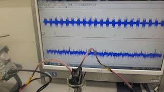 超音波の非線形スイープ発振制御実験　Ultrasonic nonlinear sweep oscillation control experiment