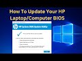 How To Update Your HP Laptop/Computer BIOS In Windows - New Updates 2023