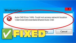 How To Fix Error Code 1606 Could Not Access Network Location - Windows 11 / 10 / 8 / 7