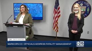 NOW: ARIZONA CORONAVIRUS -- Maricopa County officials give update on morgue situation