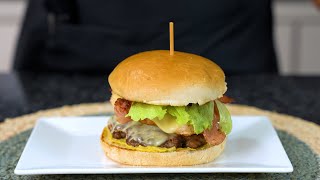 HAMBURGUESA MAR Y TIERRA/recetas para toda ocasion