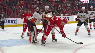 John Gibson Elbowing And Roughing Penalties Against Adam Erne