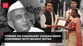 Former PM of India Chaudhary Charan Singh conferred with Bharat Ratna Award, posthumously