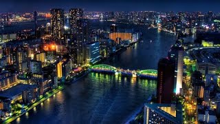 【4K Japan View】隅田川、勝鬨橋の美しい眺め（50倍速）| Sumida River \u0026 Kachidoki Bridge in Tokyo