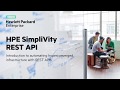 HPE SimpliVity REST API Introduction