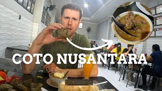 COTO NUSANTARA 🍲🍚 | MAKASSAR TRADITIONAL DISH | Foreigners eating Indonesian traditional cuisine 🇲🇨