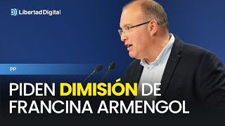 El PP pide la dimisión de Francina Armengol